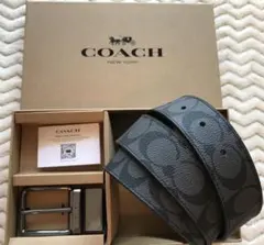 COACH シグネチャー リバーシブル ベルト - メルカリ