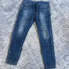 BAYFLOWダークブルーデニムジョガーパンツ