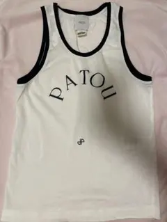 新品❣️【PATOU】パトュ ホワイト タンクトップ M Patou | Patou Upcycling パトゥ オーガニックコットン タンクトップ