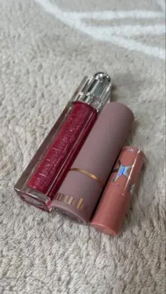 リップ　3種　Dior,coffret D'or,mude