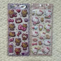 もちもちマシュマロシール　日焼けキティ　ハローキティ サンリオ　もっちりシール