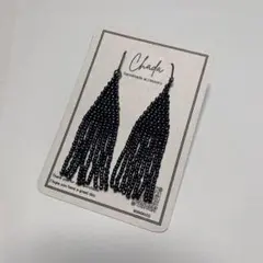 【No.050】ビーズピアス / ビーズイヤリング / タッセル / フリンジ