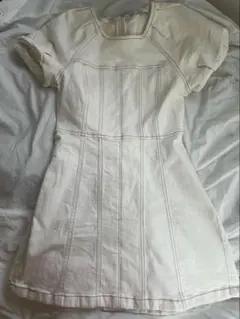 ZARA シームワンピース　デニム生地