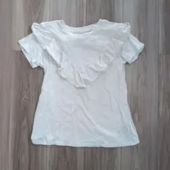GU キッズ フリルTシャツ ホワイトのサムネイル