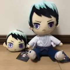 鬼滅の刃　愈史郎　ぬいぐるみ　パス付きポーチ
