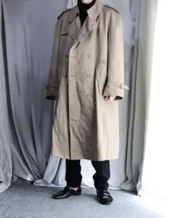 vintage ベージュ　ビッグ トレンチコート　ロングコート 243