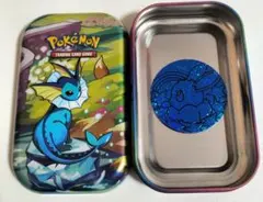 【美品】ポケモンキャンバス シャワーズ ポケセン限定 2009年 ポケモン シャワーズ ミュシャ風 プチ缶コレクション ポケセン限定