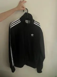 adidas ブラック ジャージ ジャケット