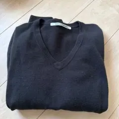 SLY STANDARD Vネックニット ブラック