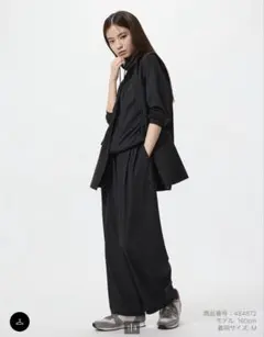 ウルトラストレッチアクティブワイドパンツ 丈短め　XL