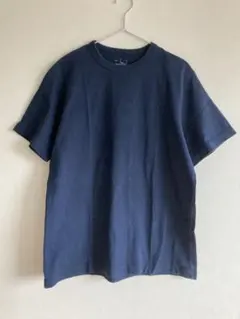 無印良品　Lサイズ ネイビー　クルーネック半袖Tシャツ メンズ