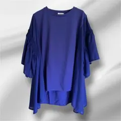 美品✨LEPSIM レプシィム　異素材フリルチュニック　Fのサムネイル