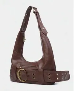 ❤︎SHEIN❤︎ブラウンレザーショルダーバッグ❤︎