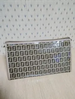 FENDI フェンディ ズッカ柄 セカンドバッグ クラッチバッグ PVC レア