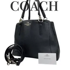 ✨美品　COACH コーチ　ハンドバッグ　ショルダーバッグ　ブラック2way　黒のサムネイル