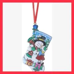 ✨新品未使用✨クリスマス飾り クリスマスソックス 壁掛け スノーマン 雪だるま