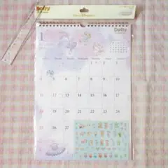 〇 / カレンダー 壁掛け 2026 シール付 / ダッフィー＆フレンズ