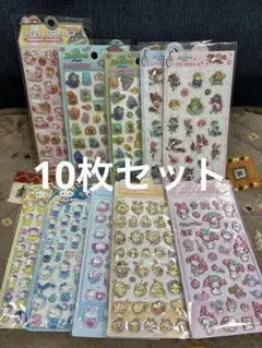 たまごっち パワパフ 日焼けキティぷくぷくシール 6枚セット シール