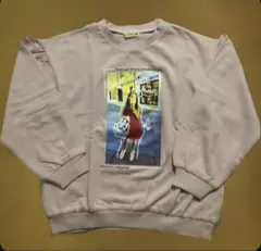 【新品未使用!!】ブランシェス ガール転写プリントトレーナー ピンク 150cm