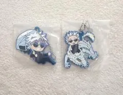 呪術廻戦 五条 悟 ラバーキーホルダー【でふぉラバ】