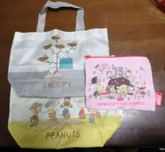 スヌーピー　クラシックアートバッグコレクション　ポーチ　ガチャ　3個セット