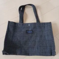 KALDI チェック柄 トートバッグ
