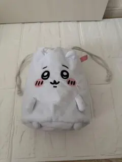 ちいかわ ぬいぐるみ巾着 お座り巾着 もこもこ ポーチ 小物入れのサムネイル