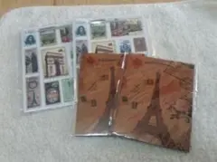 パリ エッフェル塔 クラシック ギフトバッグ 2枚セット 紙袋 プレゼント用