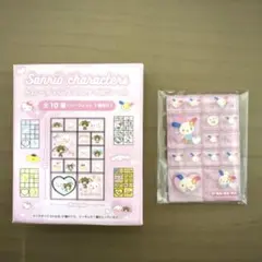 サンリオ　トレーディングミニタイルシール　ウサハナ