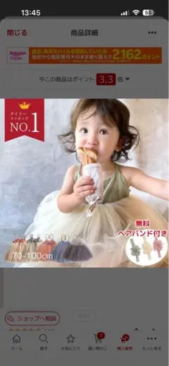 ベビーチュールドレス