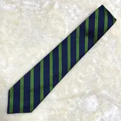 未使用級✨ブルックスブラザーズ　ストライプ　レジメンタル　紺×緑　大剣9㎝