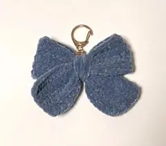 リボンチャーム 手編み かぎ針編み 編み物 キーホルダー