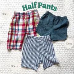 Familiar・miki HOUSE ショートパンツ 3点セット 春夏