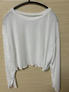 SHIEN ホワイト 長袖 カットソー オープンバック Mサイズ