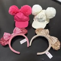 ディズニー　カチューシャ　キャップ　キーホルダー