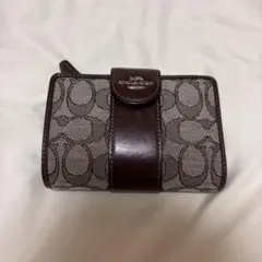 COACH 二つ折り財布 シグネチャー ベージュのサムネイル