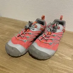 KEEN キッズスニーカー ピンク/グレー　22.5cm