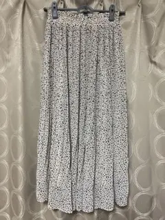 ドット柄ロングスカート