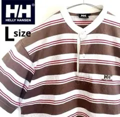 ヘリーハンセンHELLY HANSEN ヘンリーネック　メンズL ラガーシャツのサムネイル