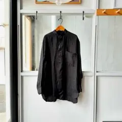 COMOLI 24SS リネンWクロスプルオーバーシャツ