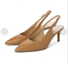 【FABIO RUSCONI】ポインテッドトゥバックバンドパンプス