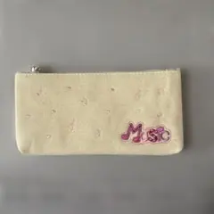 Music 刺繍 キャンバスポーチ ペンケース