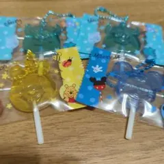 ディズニーキャラクター カラフルキャンディチャーム ミッキー、サリー、プーさん