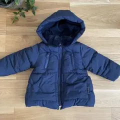ZARAベビー　フード付きダウンジャケット ネイビー