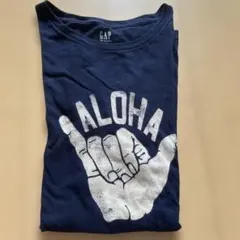 GAP ALOHA プリント Tシャツ ネイビー
