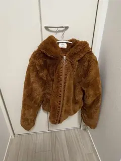 MURUA ブラウン ボアジャケット クロップド丈