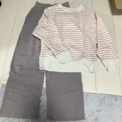 UNIQLO レディース ルームウェア セットアップ ボーダー XSのサムネイル