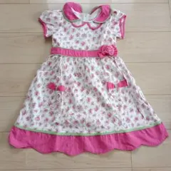 花柄 半袖子供用ワンピース