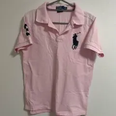 【美品】 ラルフローレン ポロ ポロシャツ ピンク メンズ Mサイズ