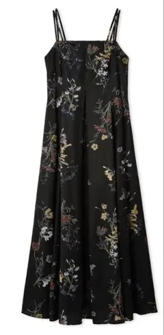 FRAY I.D ボタニカルプリントキャミソールワンピース　ブラック